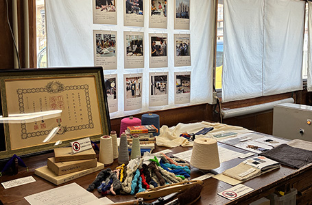 古橋織布の感謝祭で展示した、歴史的資料